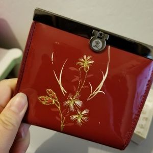 Genuine Leather Red Wallet